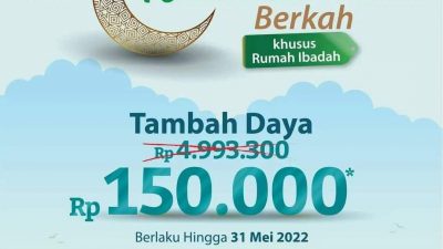 PLN Berkah, Promo Tambah Daya Ramadhan untuk Rumah Ibadah Hanya Rp 150 Ribu