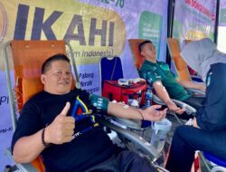 Wakil Wali Kota Kotamobagu Nayodo Koernawan, Donor Darah di HUT IKAHI Ke-70