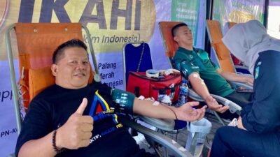 Wakil Wali Kota Kotamobagu Nayodo Koernawan, Donor Darah di HUT IKAHI Ke-70