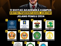 Dinilai Gagal Bangun Demokrasi, 11 Perguruan Tinggi Kritik Jokowi