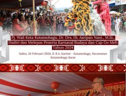 Walikota Kotamobagu Membuka dan Melepas Peserta Karnaval Budaya dan Cap GO Meh Tahun 2024