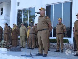 Bupati Asahan Taufik Zainal Abidin Pimpin Apel Perdana