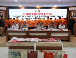 18 Hari Operasi Berantas Premanisme, Polda Sulut dan Jajaran Ungkap 189 Kasus dan Amankan 63 Tersangka