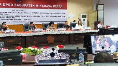 Di Forum Paripurna LKPJ 2024, Joune Ganda Apresiasi Sinergitas DPRD Minut