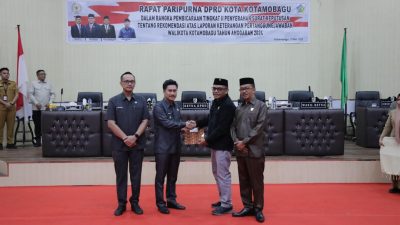 DPRD Kotamobagu Serahkan Rekomendasi LKPJ 2024, Wawali Rendy: Masukan Berharga untuk Peningkatan Pelayanan