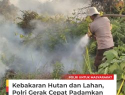 Polri Turun Langsung Padamkan Karhutla di Riau, Fokus di Kota Dumai