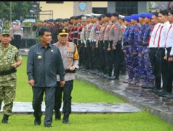 Gubernur Sulut Didampingi Kapolda dan Pangdam XIII/Merdeka Pimpin Apel Gelar Pasukan Operasi Lilin Samrat 2025