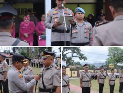 Penyegaran Organisasi, Kapolres Kotamobagu Pimpin Sertijab Empat Pejabat Utama