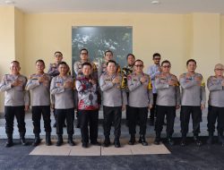 Semangat Natal Satukan Kebersamaan, Kapolres Kotamobagu Bersama PJU Hadiri Open House Kapolda Sulut