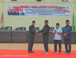Wali Kota Kotamobagu, Hadiri Sidang Paripurna DPRD Penyepakatan APBD 2026