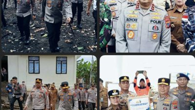 Gunakan Heli Bell 429, Kapolda Sulut kembali Kunjungi Sitaro, Berikan Bantuan serta Cek Mako Polres