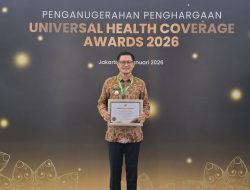 Joune Ganda Terima Penghargaan UHC Award 2026,  Konsistensi  Membangun Akses Layanan Kesehatan ke Rakyat Minut