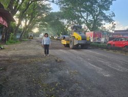 Instruksi Gubernur Yulius, Pemprov Sulut Turunkan Alat Berat Perbaiki Ruas Jalan Soekarno Minut